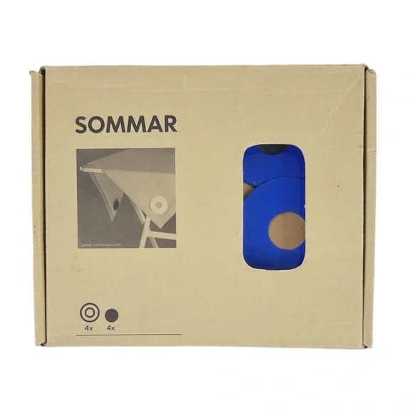 IKEA SOMMAR Magnetic Tablecloth Weights Set of 4 Stainless Steel Outdoor - Picture 4 of 7